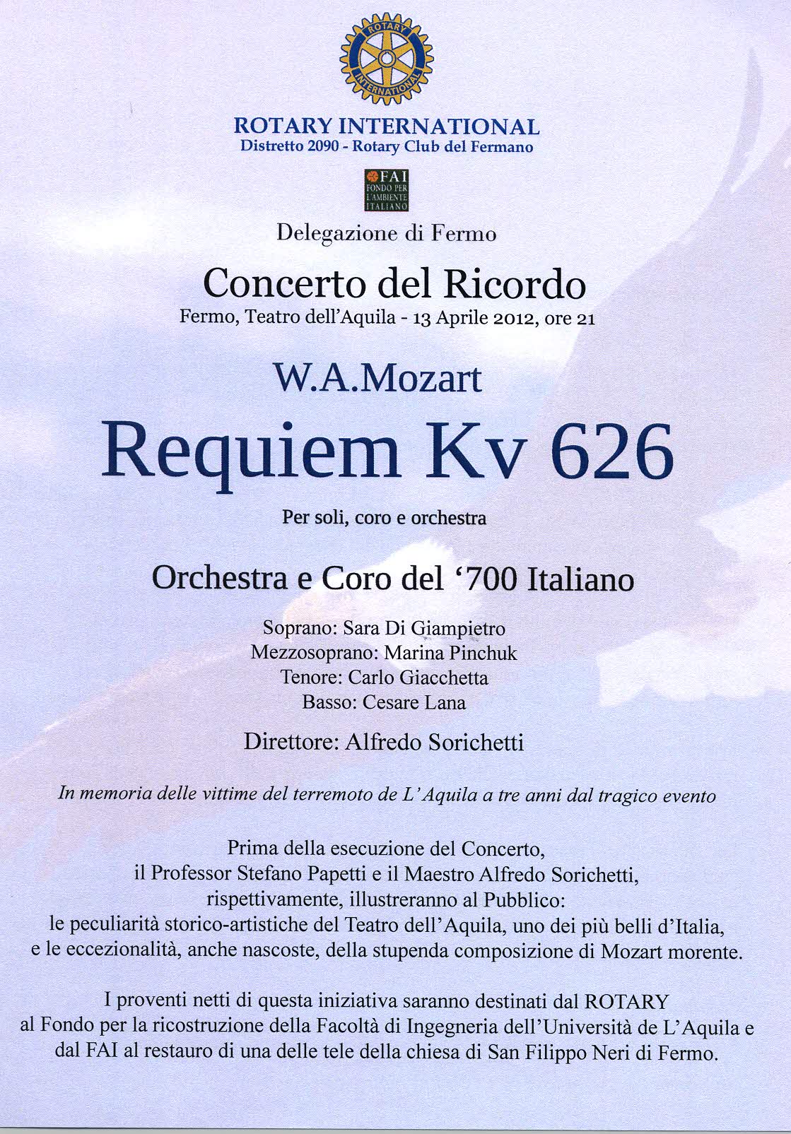 Concerto del Ricordo - Fermo