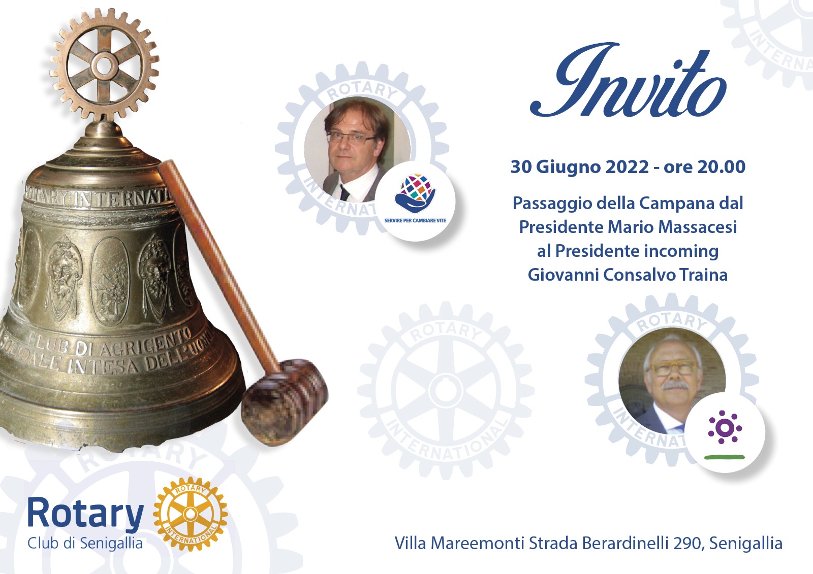 INVITO Passaggio della campana Rotary Club Senigallia